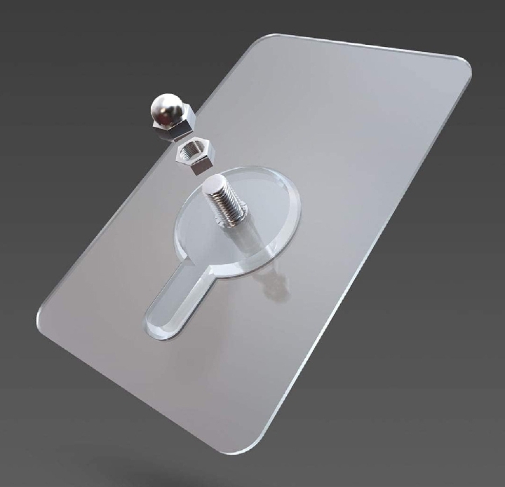 Non-Marking Screws - Punch-Free Wall Stickers, Seamless Nails with Nut and Cap